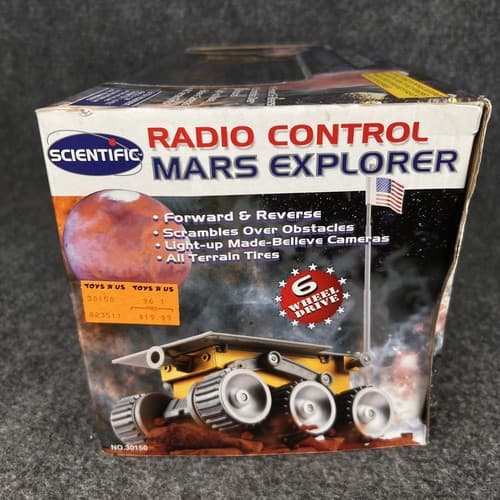 Vintage 1997 RC Space Rover 6 Wheels Moon Mars Explorer Children Scientific Toys - Thumbnail 8