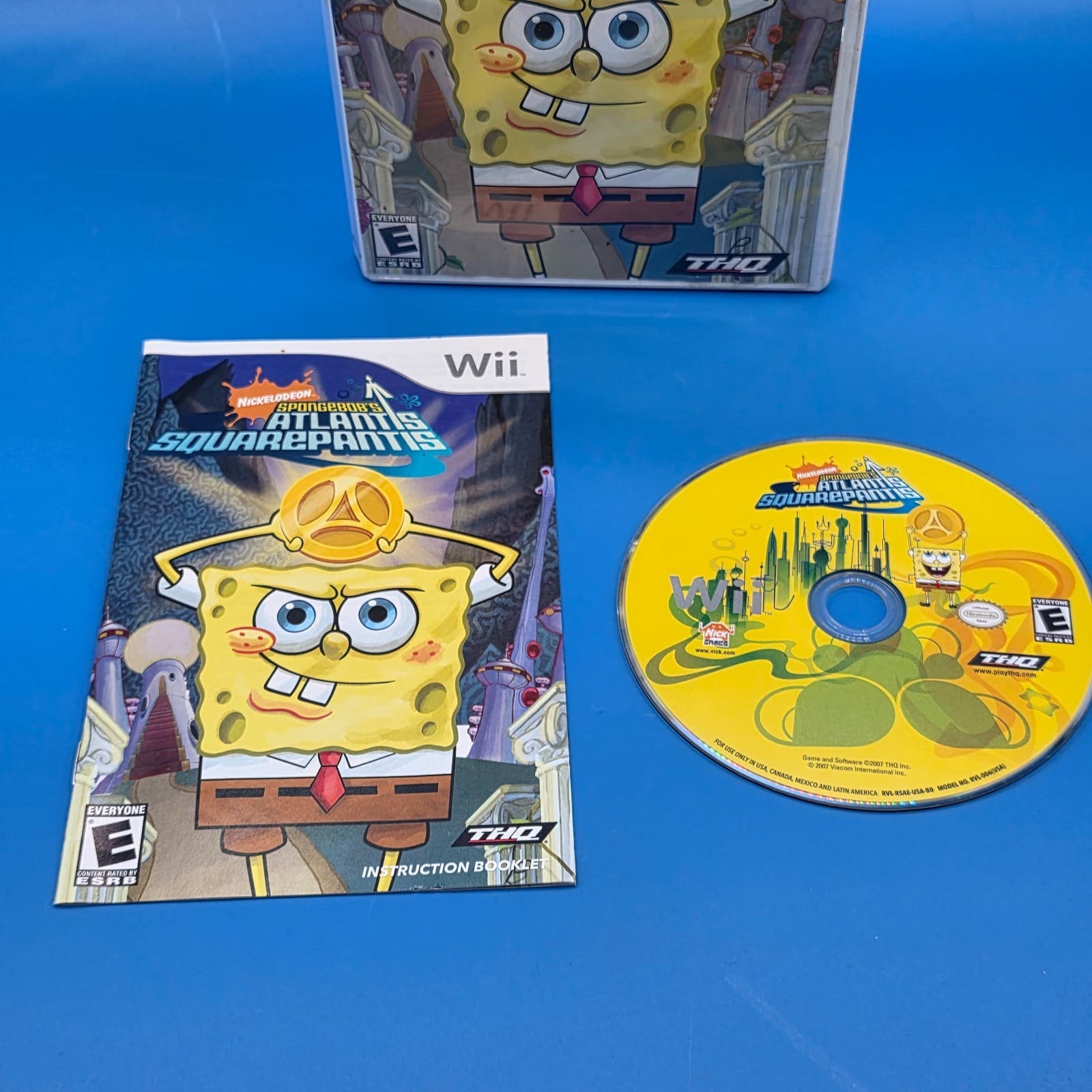 Nintendo Wii - SpongeBob's Atlantis SquarePantis - Complete W Manual - Tested - Thumbnail 2