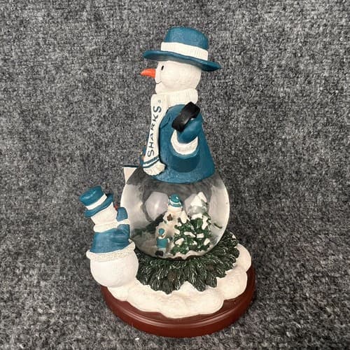 2002 Memory Company NHL San Jose Sharks 2nd Limited Series Snowman Snow Globe - Thumbnail 5