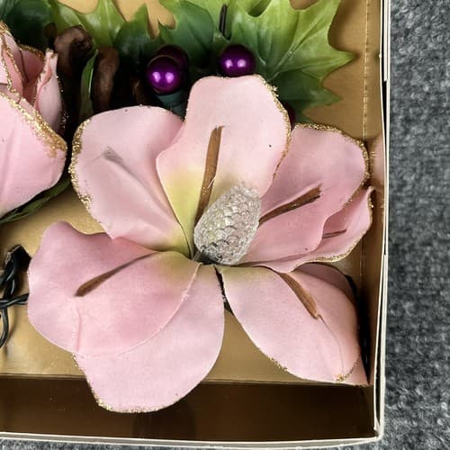 VTG 2001 General Electric Holiday Classic 20 Lights 4 Mauve Magnolia 6ft RARE - Thumbnail 11