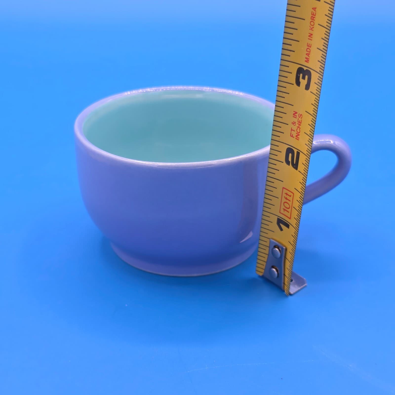 Lindt-Stymeist Colorways Demitasse Espresso Cups Saucers Set of 2 Blue Turquoise - Thumbnail 7