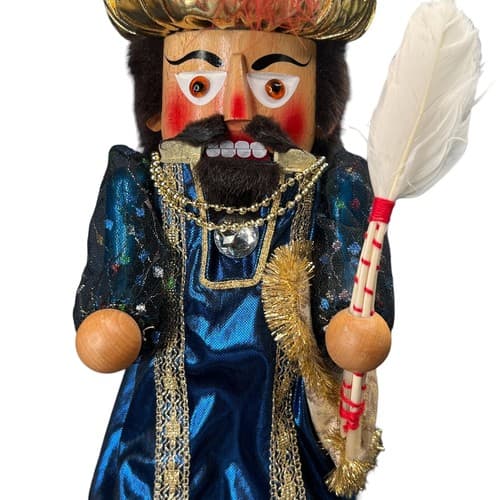 STEINBACH S1693 KALIF 18" NUTCRACKER ALI BABA Handcrafted In Germany - Thumbnail 4