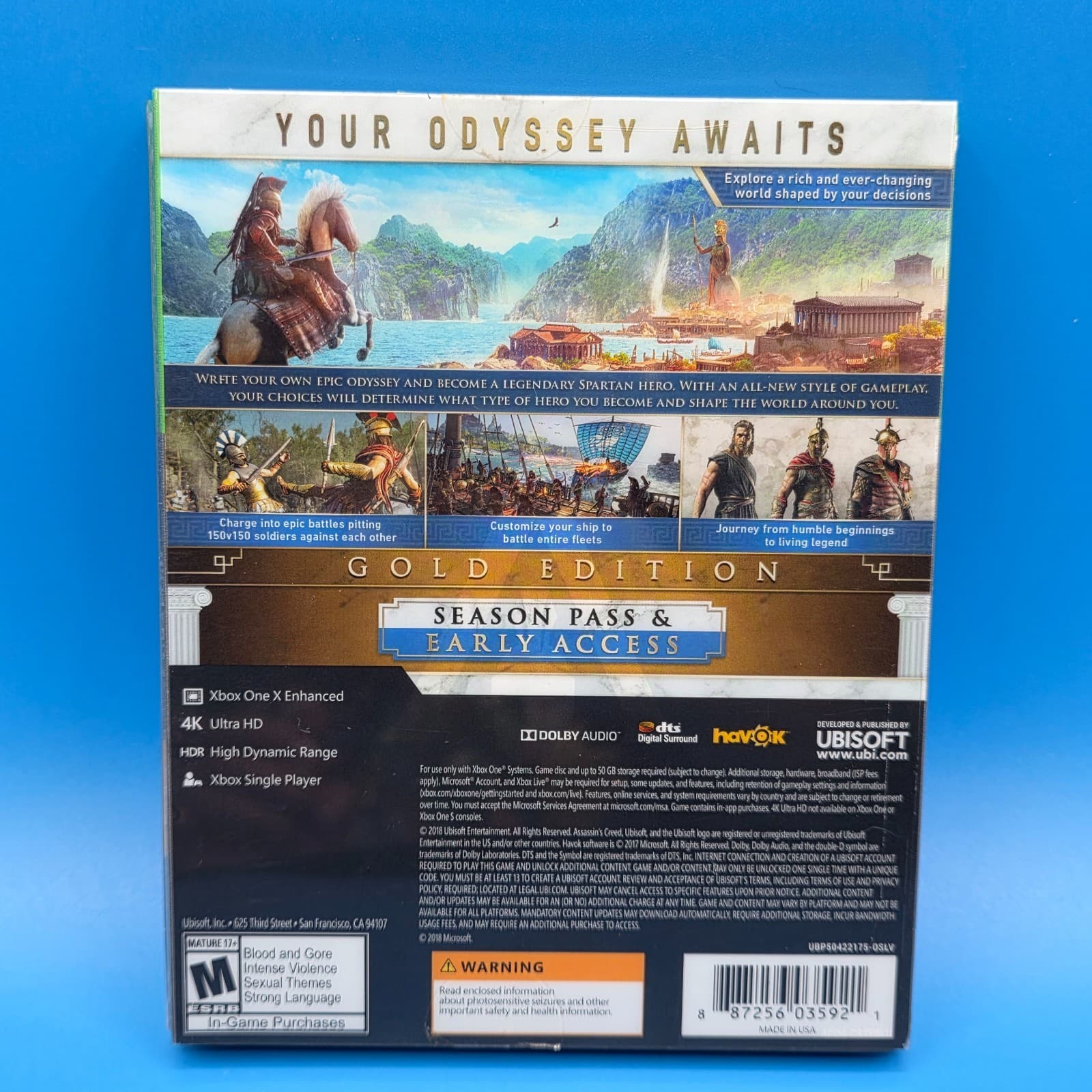 Assassin's Creed Odyssey Gold Edition Microsoft Xbox 1 steelbook with slipcover - Thumbnail 4