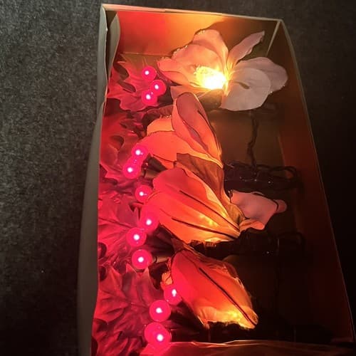 VTG 2001 General Electric Holiday Classic 20 Lights 4 Mauve Magnolia 6ft RARE - Thumbnail 14
