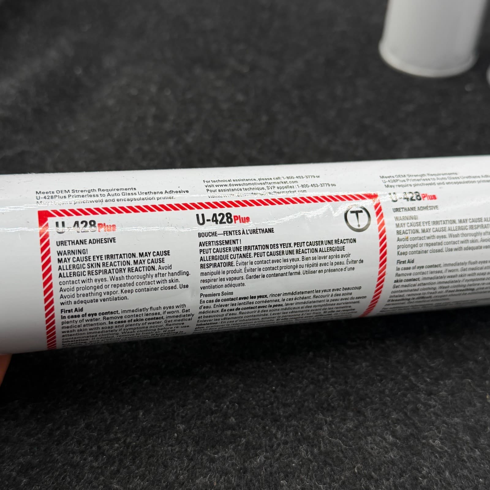 7 X DOW U-428+ Auto Glass Windshield Urethane Primerless Adhesive Glue Sealant - Thumbnail 5