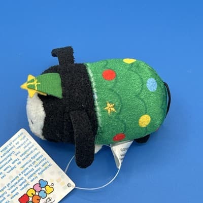 DISNEY Tsum Tsum Mini Goofy Plush 3.5" Christmas Tree Hat Collection 2014 - Thumbnail 7
