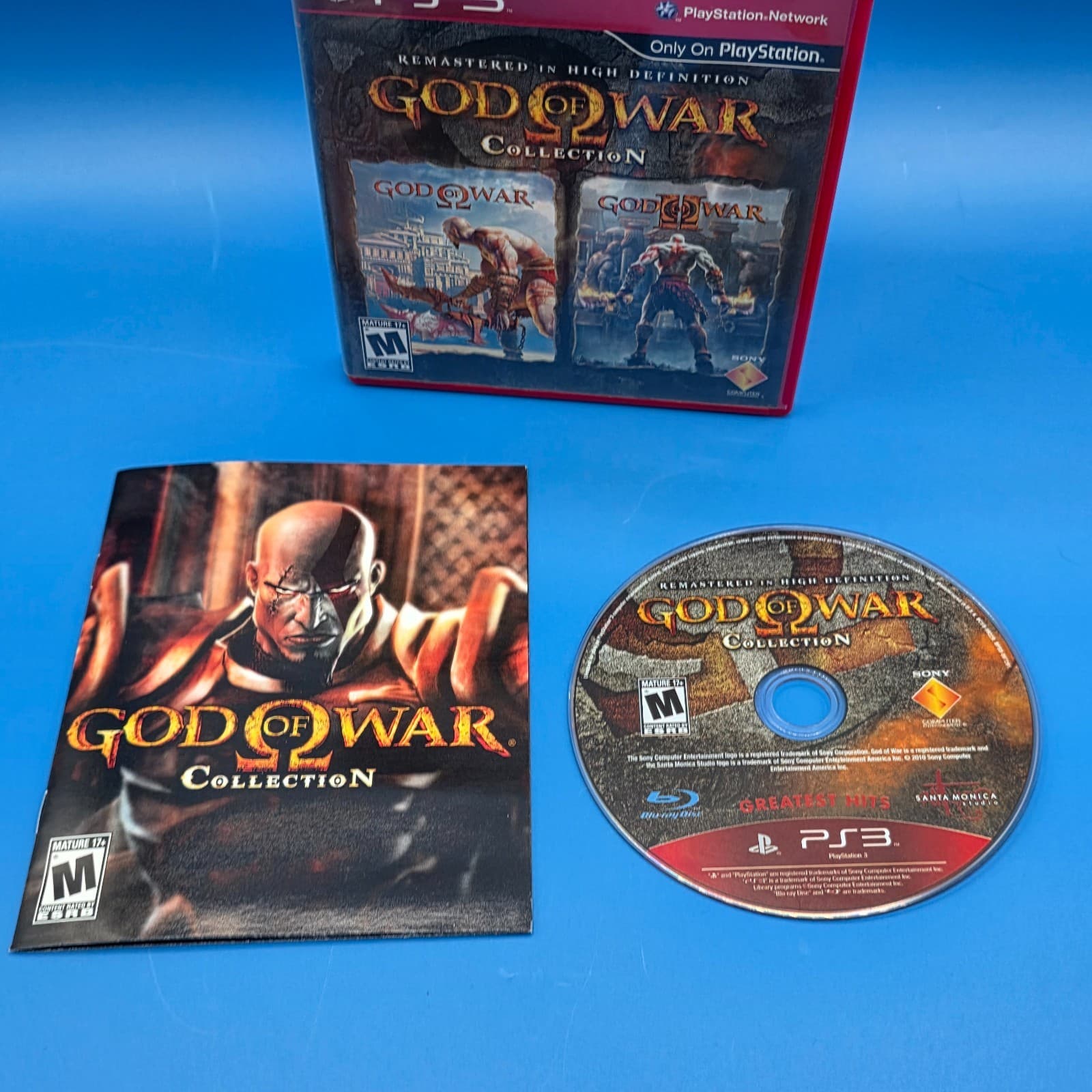 God Of War Collection *NFR* PS3 (Sony, PlayStation, 2009) CIB w/Manual Tested 🔥 - Thumbnail 2
