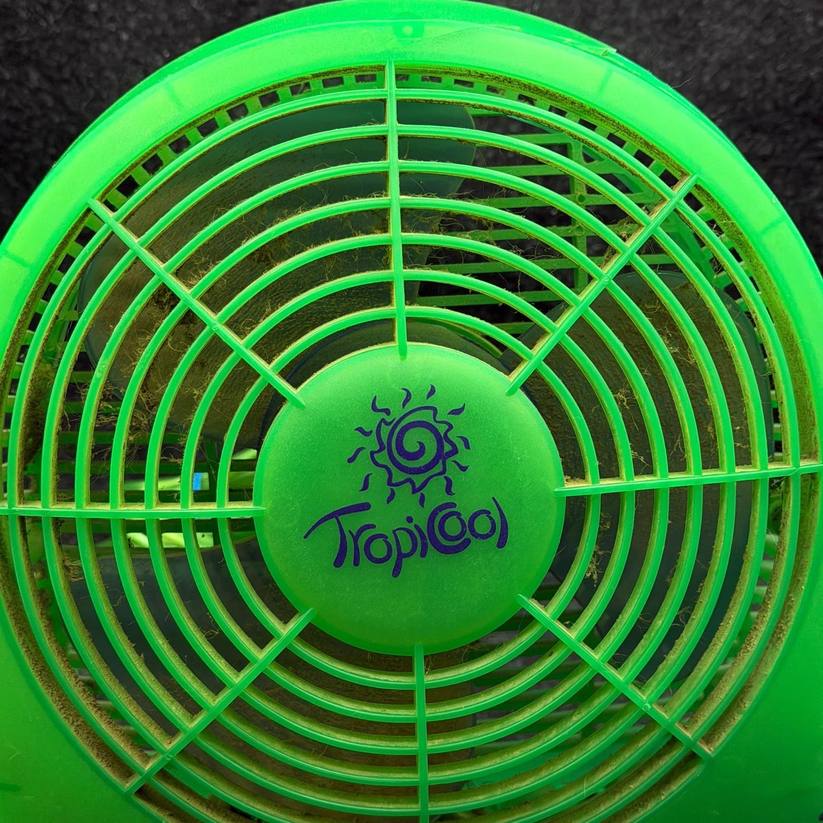 90s Holmes Tropicool Desktop Electric Fan Green Vintage Tested Works - Thumbnail 2