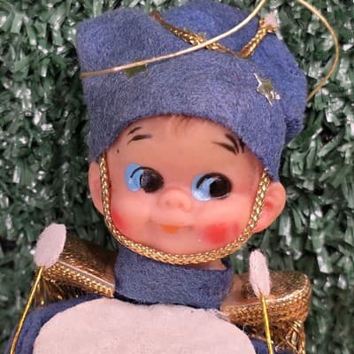Vintage Felt Drummer Pixie Elf Toy Soldier Christmas Ornament JAPAN 4" MCM - Thumbnail 2