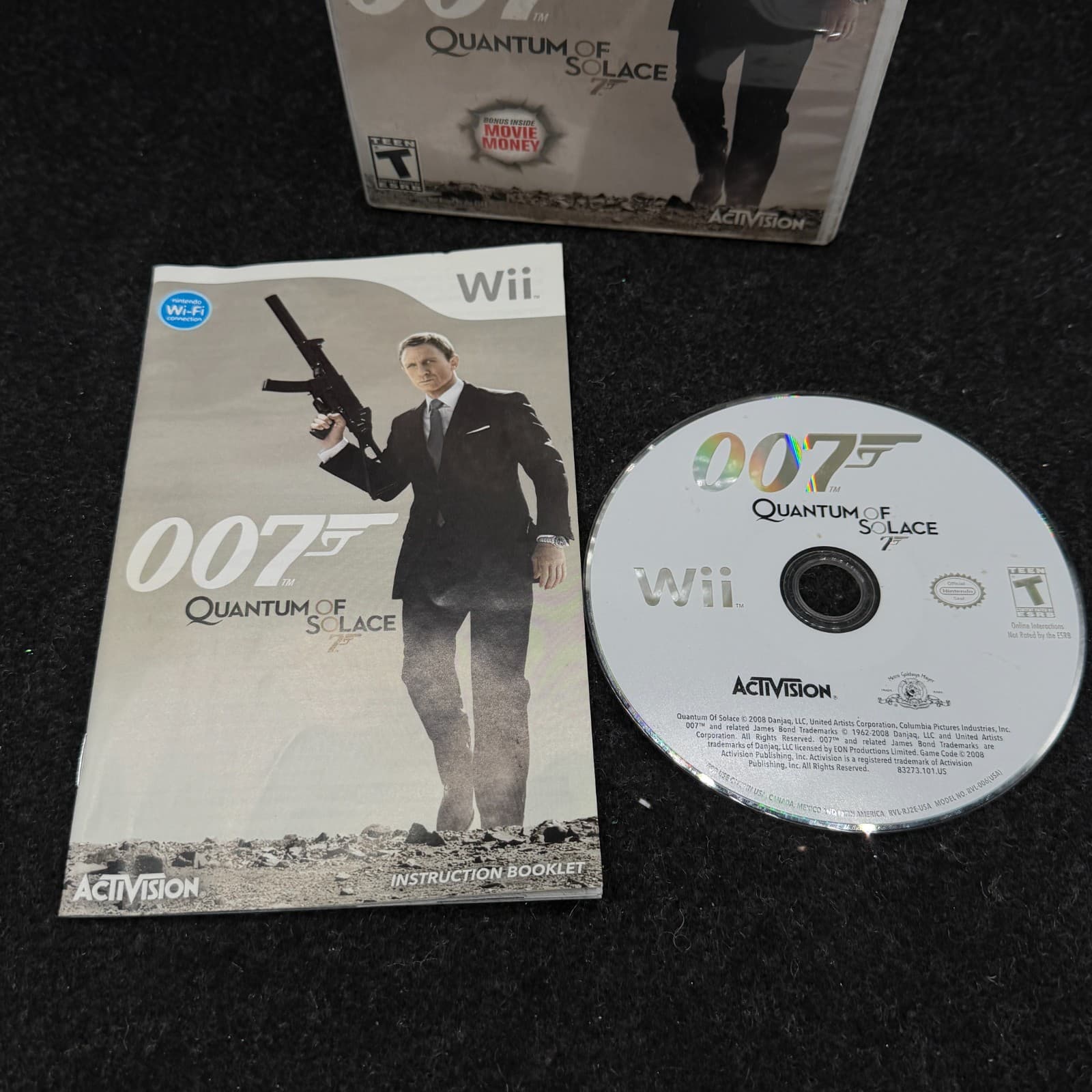 James Bond 007: Quantum of Solace (Nintendo Wii, 2008) CIB Tested Working - Thumbnail 3