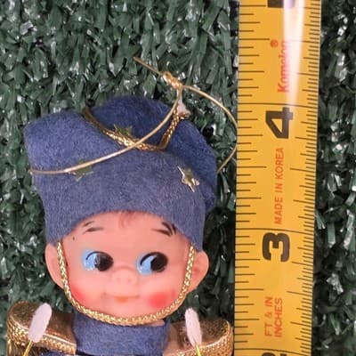 Vintage Felt Drummer Pixie Elf Toy Soldier Christmas Ornament JAPAN 4" MCM - Thumbnail 6