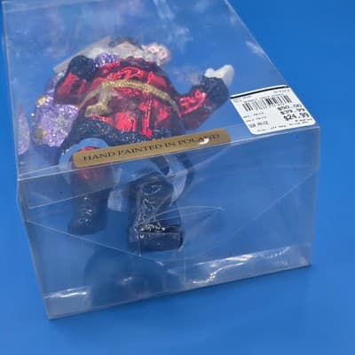 VTG Northstar 7" Sparkle Santa w/ Sack Christmas Ornament Poland Blown Glass - Thumbnail 8