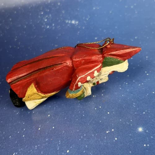 VTG House of Hatten Enchanted Forest Santa Holding Duck Ornament by Denise Calla - Thumbnail 5