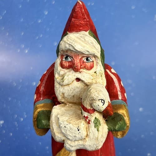 VTG House of Hatten Enchanted Forest Santa Holding Duck Ornament by Denise Calla - Thumbnail 2