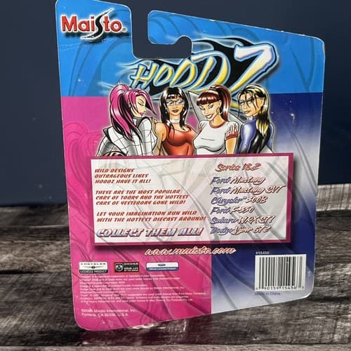VTG 2004 Maisto Ford Mustang Hoodz Detailed Collectible Diecast Car Red - Thumbnail 4
