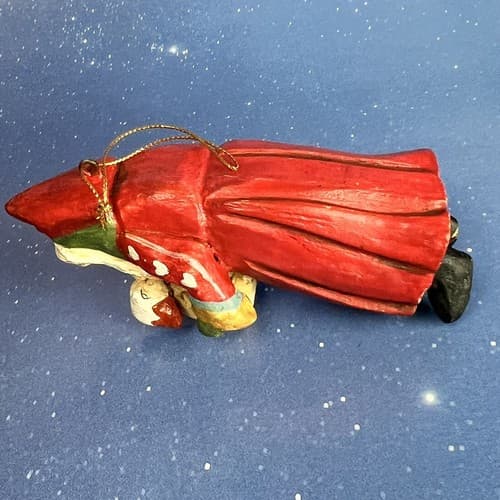 VTG House of Hatten Enchanted Forest Santa Holding Duck Ornament by Denise Calla - Thumbnail 4