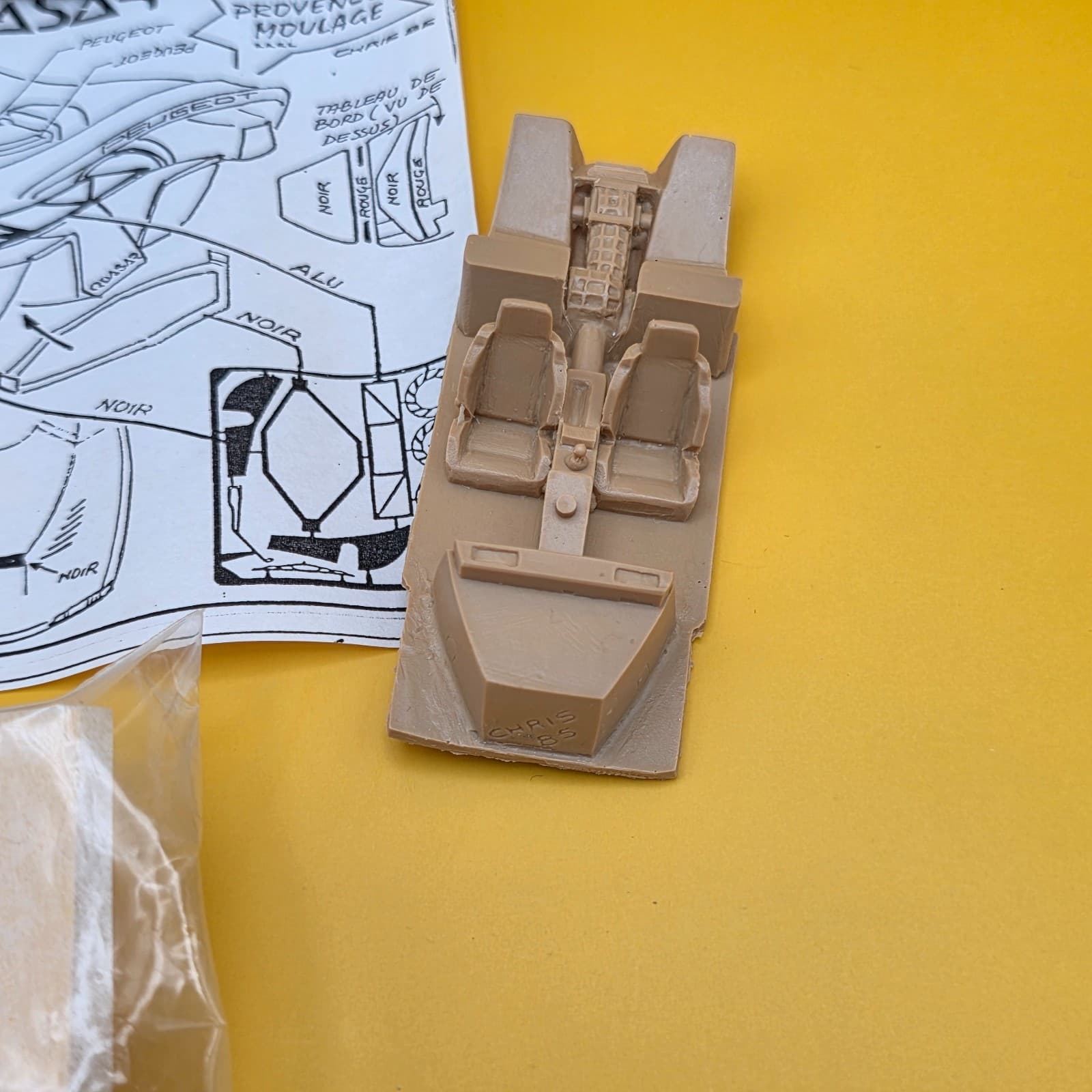Provence Moulage KIT 1:43 Peugeot T 16 Quasar Model Kit French - Thumbnail 10