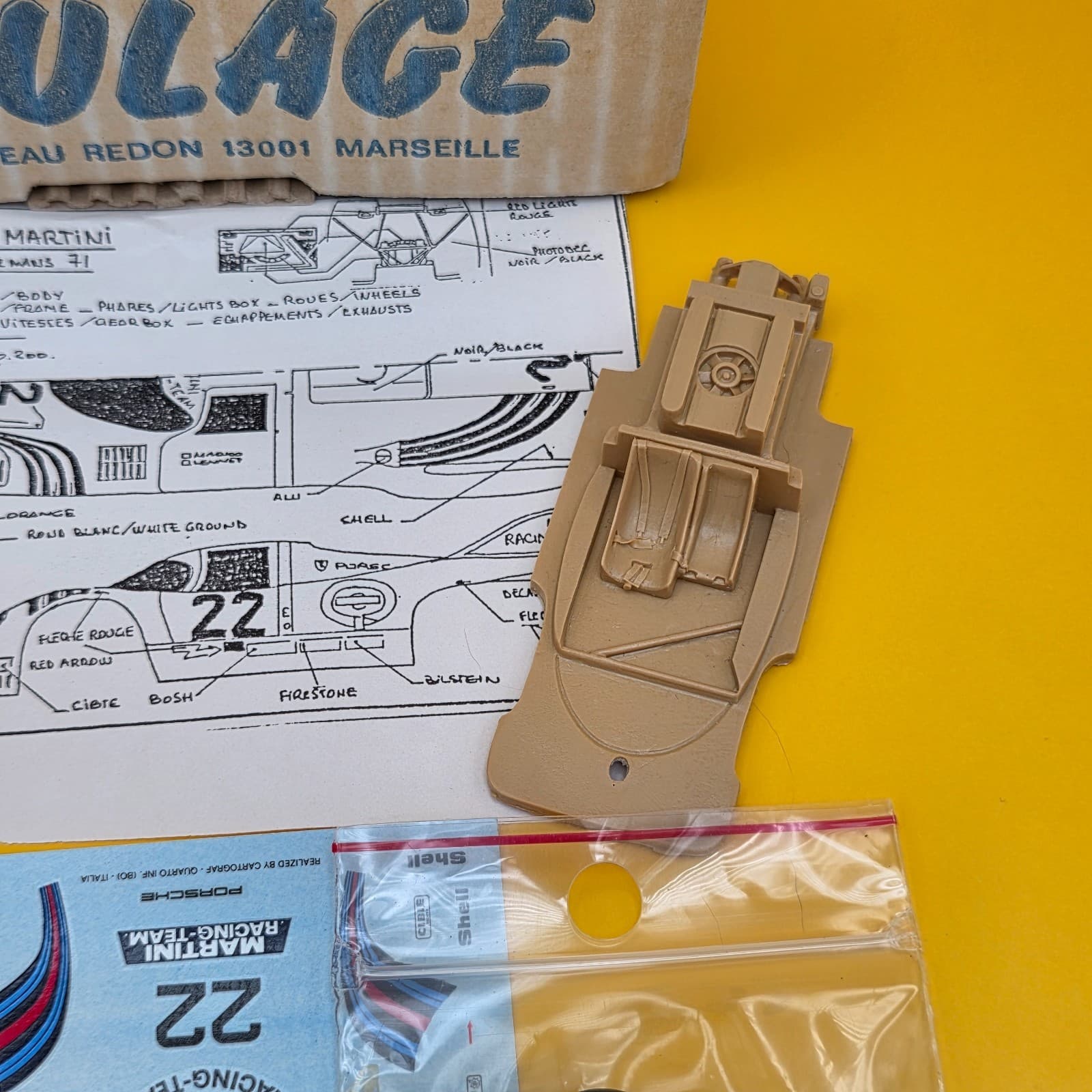 PROVENCE MOULAGE Porche 917 K 1:34 Scale Model Kit French - Thumbnail 9