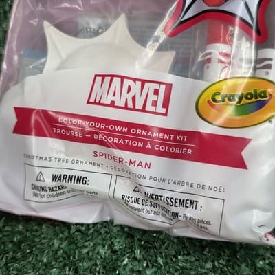 Hallmark Spider-Man Color Your Own Ornament - Crayola Kit - Thumbnail 2