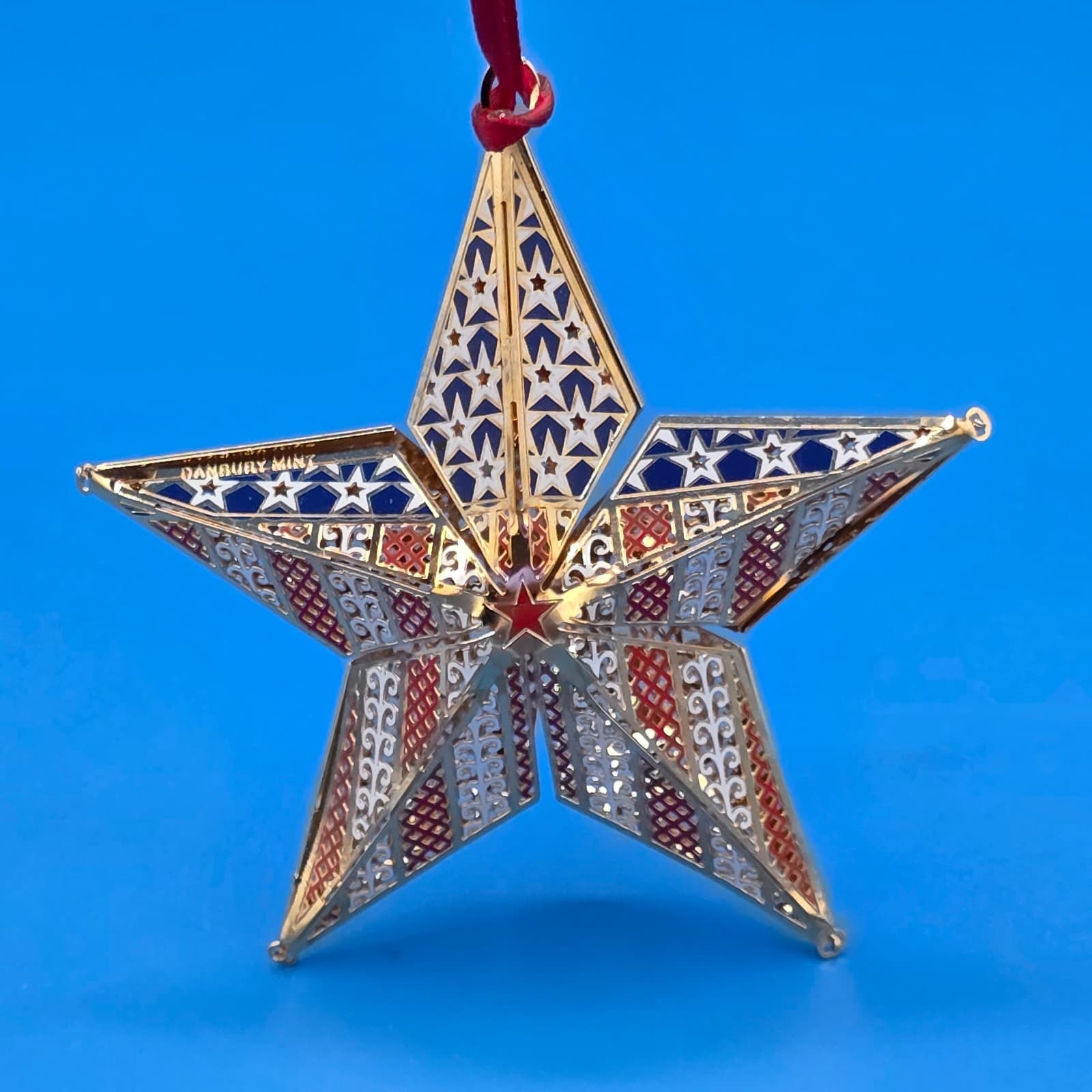 Stars & Stripes Forever Danbury Mint American Spirit 23k Gold Plated Ornament - Thumbnail 2