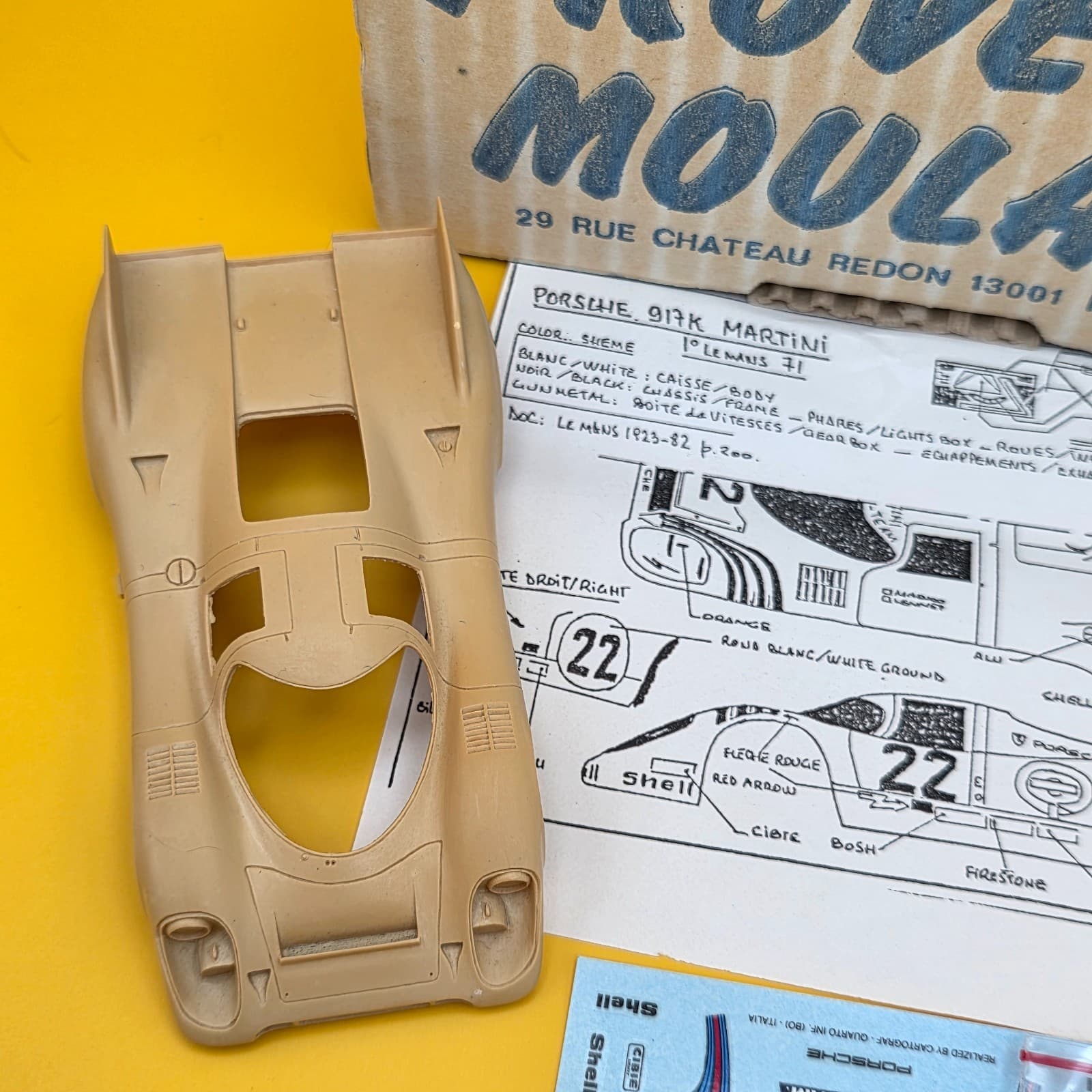 PROVENCE MOULAGE Porche 917 K 1:34 Scale Model Kit French - Thumbnail 8