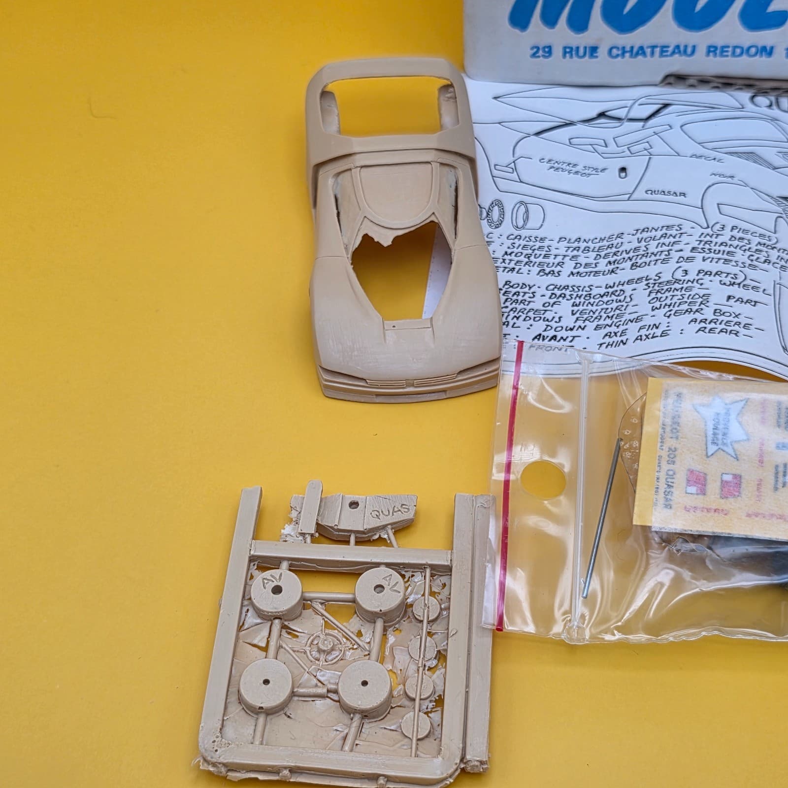 Provence Moulage KIT 1:43 Peugeot T 16 Quasar Model Kit French - Thumbnail 12