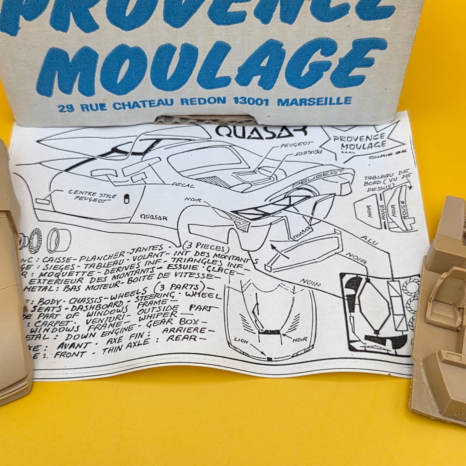 Provence Moulage KIT 1:43 Peugeot T 16 Quasar Model Kit French - Thumbnail 7