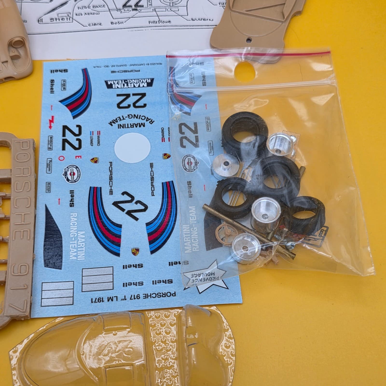 PROVENCE MOULAGE Porche 917 K 1:34 Scale Model Kit French - Thumbnail 10