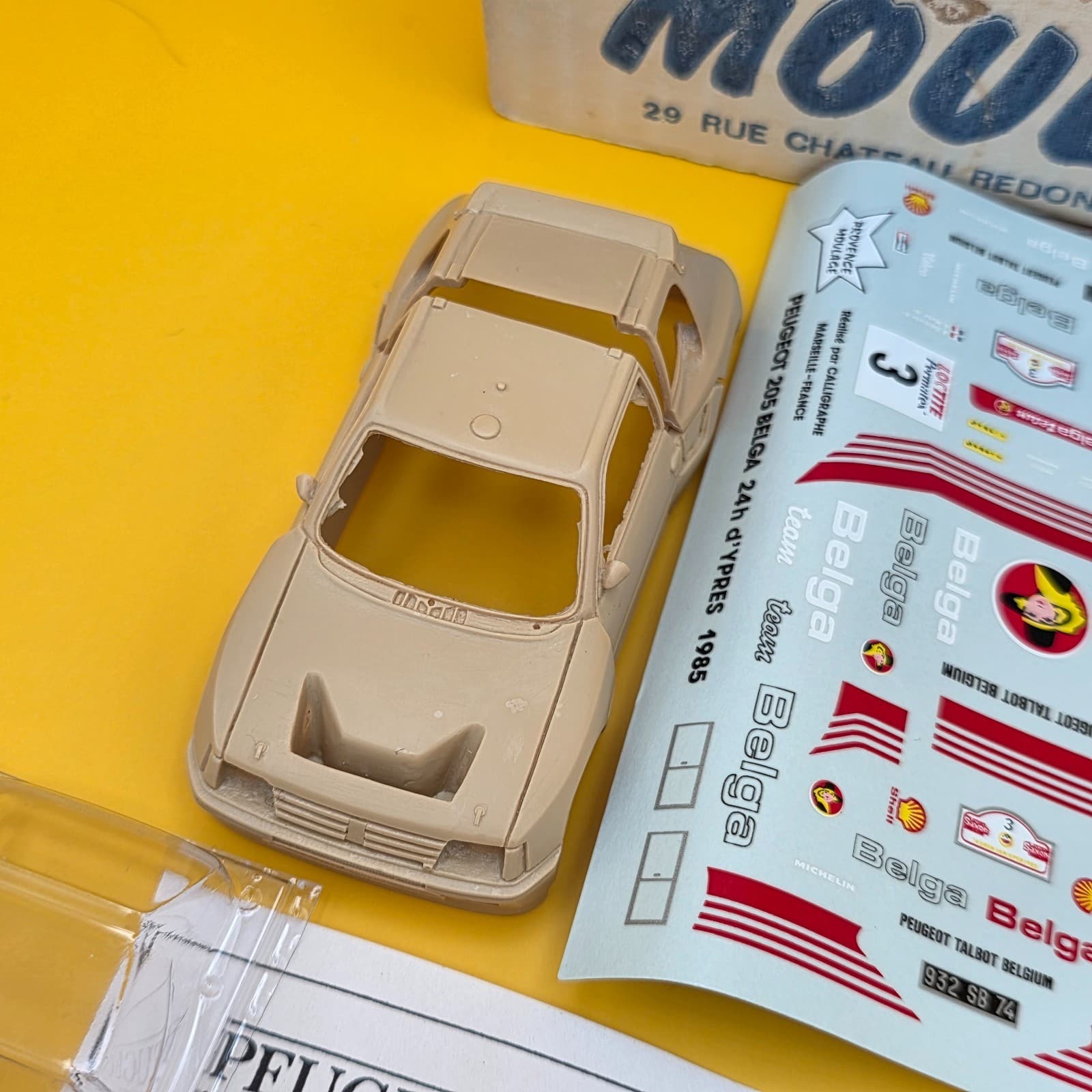 Provence Moulage Kit à Monter 1/43 - Peugeot 205 T16 EV1 Belga - Thumbnail 8