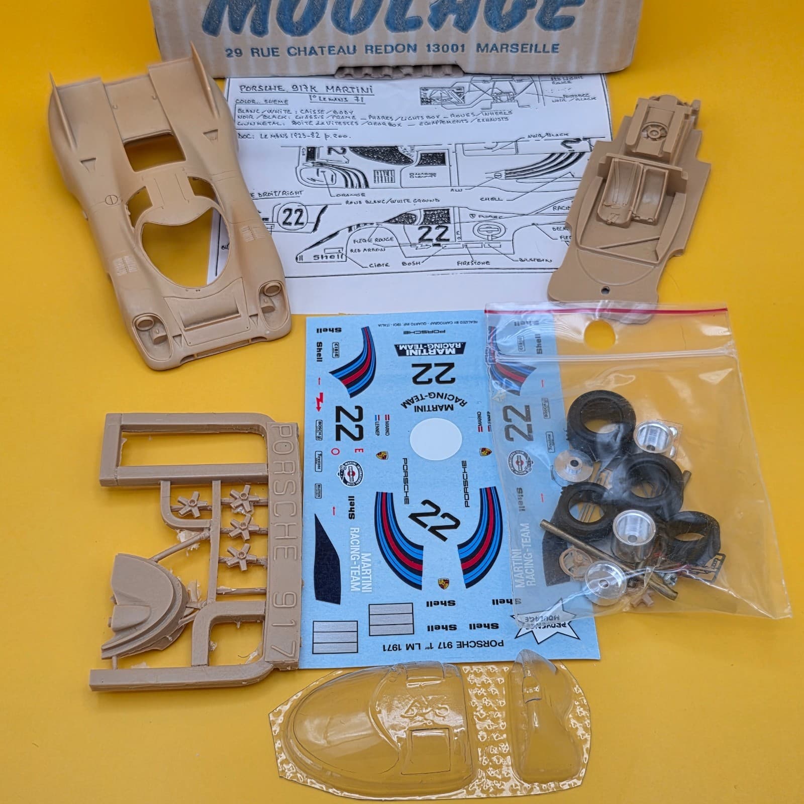 PROVENCE MOULAGE Porche 917 K 1:34 Scale Model Kit French - Thumbnail 12