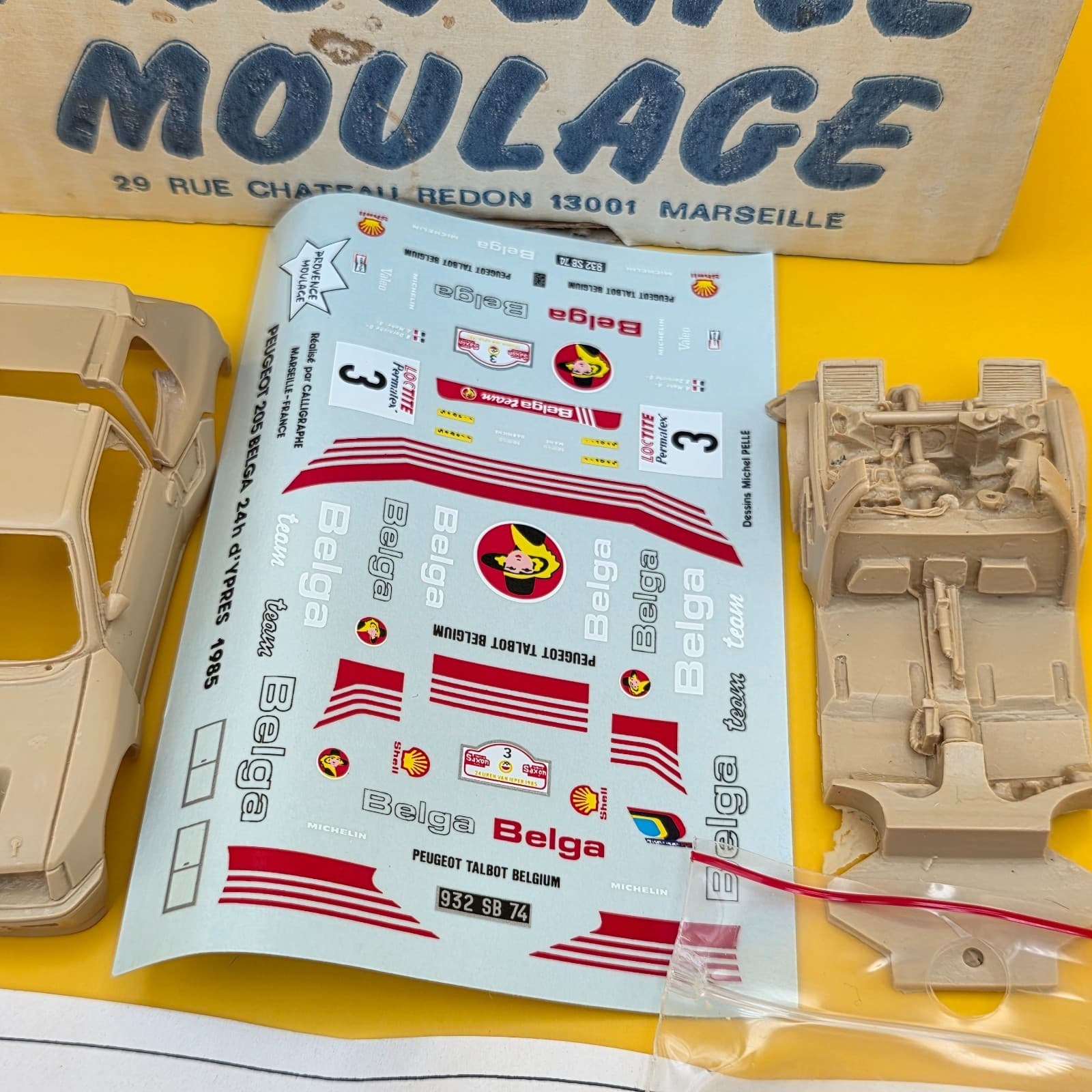 Provence Moulage Kit à Monter 1/43 - Peugeot 205 T16 EV1 Belga - Thumbnail 9
