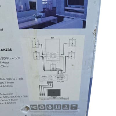Read Hauss Media Lab HS-4 Platinum Series 5.1 HD Home Theater System Surround - Thumbnail 7