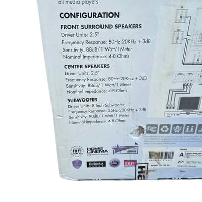 Read Hauss Media Lab HS-4 Platinum Series 5.1 HD Home Theater System Surround - Thumbnail 6
