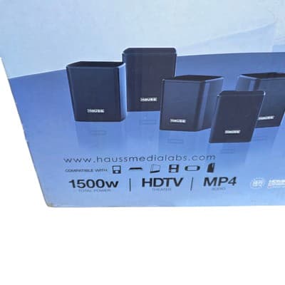 Read Hauss Media Lab HS-4 Platinum Series 5.1 HD Home Theater System Surround - Thumbnail 3