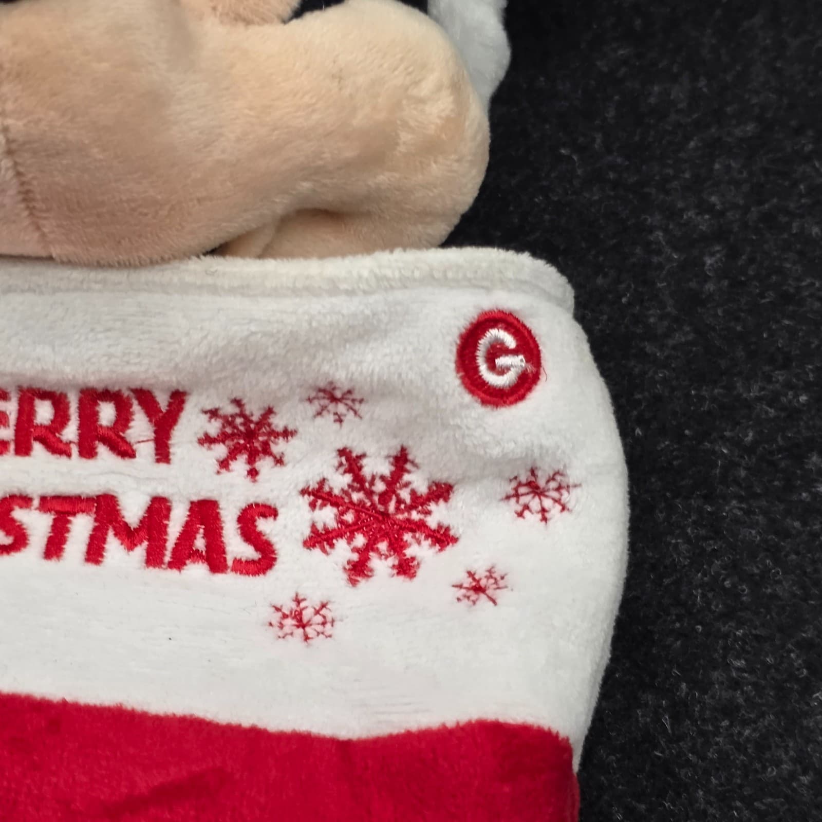 Gemmy Red Minnie Mouse Animated Musical Singing Christmas Stocking Ears Move 20" - Thumbnail 4