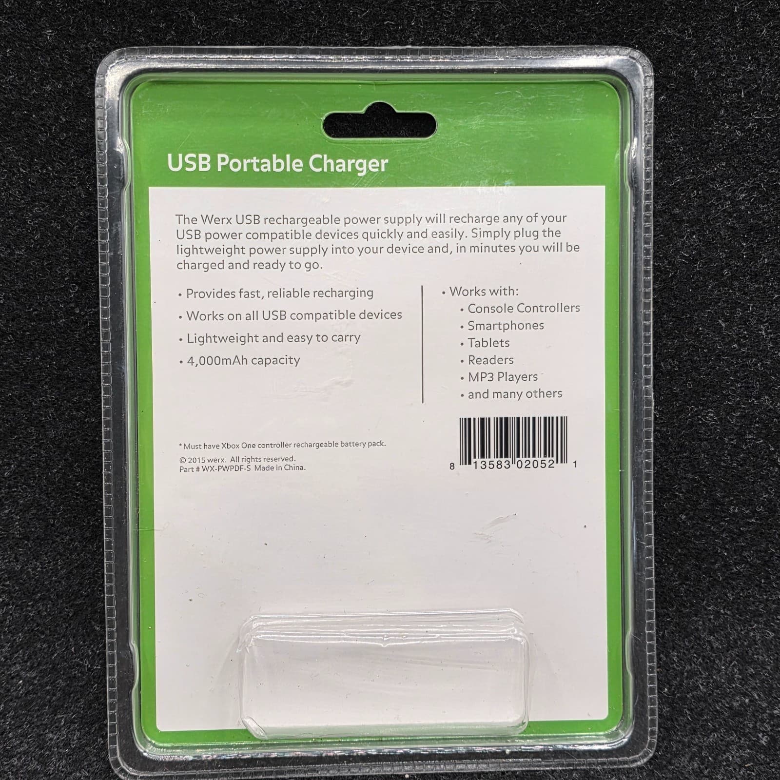 Worx USB PORTABLE CHARGER Power Bank 4000mAh Pocket Sized - Thumbnail 4