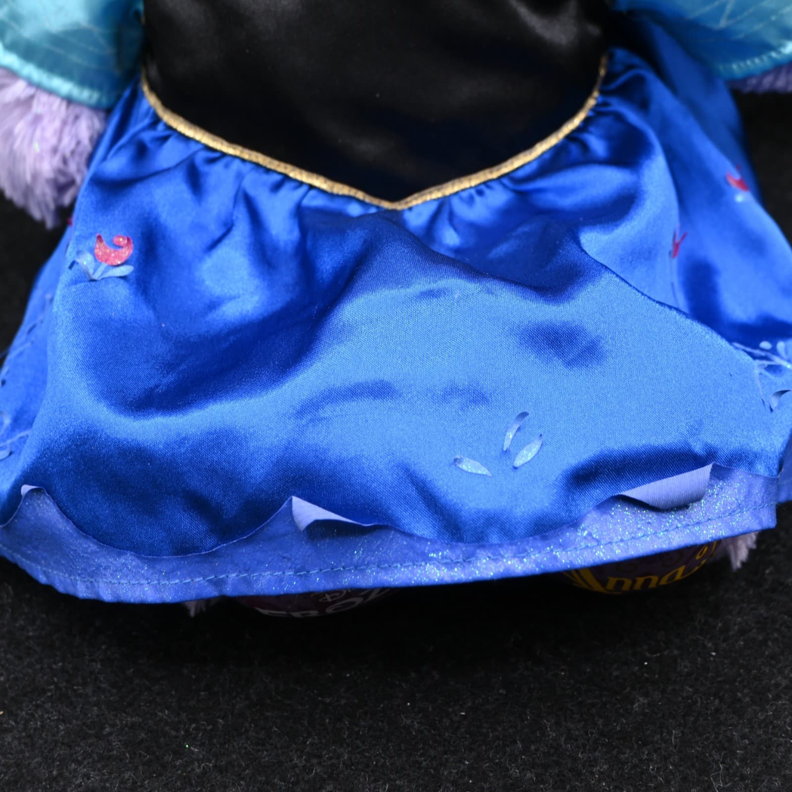 BUILD A BEAR PURPLE SPARKLE DISNEY FROZEN PRINCESS ANNA 18" PLUSH With Outfit - Thumbnail 3