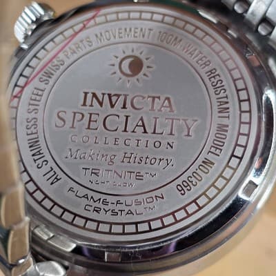 Invicta Specialty Collection 0366 Men's Watch 100 M Flame Fusion Crystal Swiss - Thumbnail 5