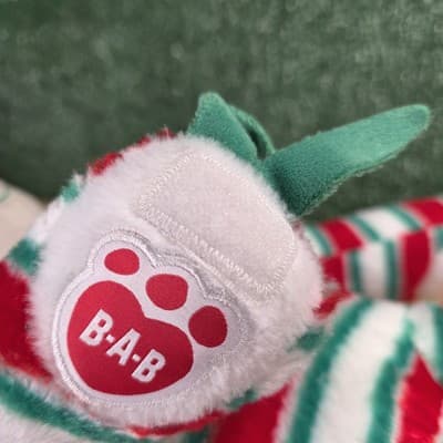 NWT Build A Bear Peppermint Twist Christmas Sloth Plush 18" Soft Eyes 2019 - Thumbnail 5
