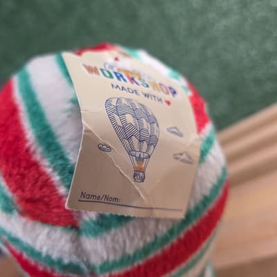 NWT Build A Bear Peppermint Twist Christmas Sloth Plush 18" Soft Eyes 2019 - Thumbnail 7