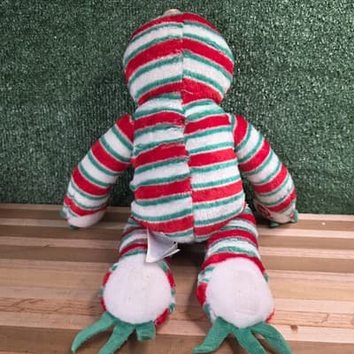 NWT Build A Bear Peppermint Twist Christmas Sloth Plush 18" Soft Eyes 2019 - Thumbnail 3