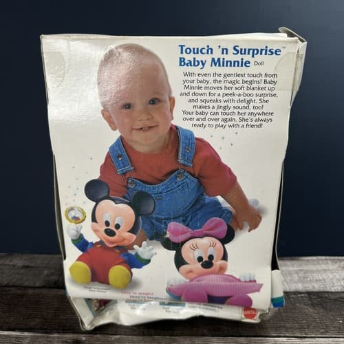 Vintage 1997 Mattel Disney Touch 'n Surprise Baby Minnie Never Opened - Thumbnail 6