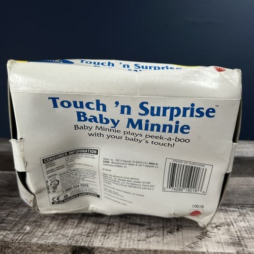 Vintage 1997 Mattel Disney Touch 'n Surprise Baby Minnie Never Opened - Thumbnail 8