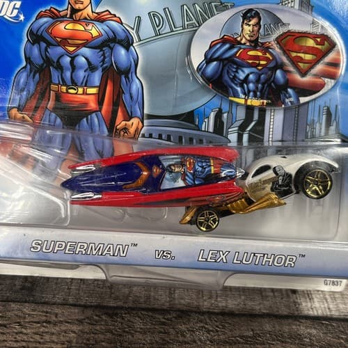 Hot Wheels Superman vs Lex Luther DC Comics 1/64 Superhero Cars 2 pack from 2006 - Thumbnail 2
