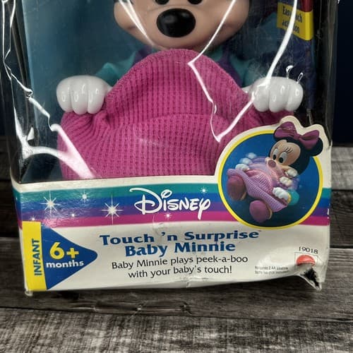 Vintage 1997 Mattel Disney Touch 'n Surprise Baby Minnie Never Opened - Thumbnail 2