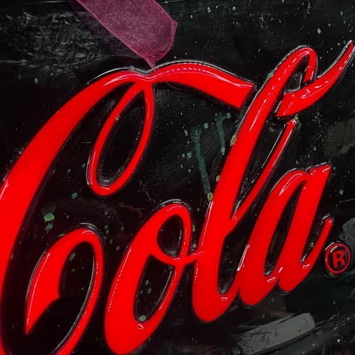 2007 COCA-COLA OPEN LIGHT WEIGHT HANGING LIGHT SIGN PLASTIC Y2K 19"x13.5" - Thumbnail 11