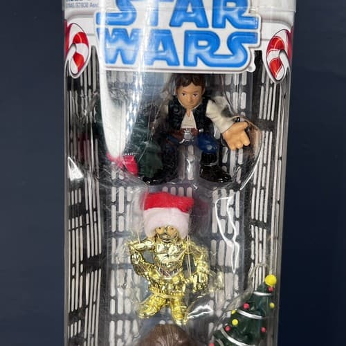 NIP Star Wars Galactic Heros Stockin Stuffers Chewbacca C3PO Han Solo - Thumbnail 4
