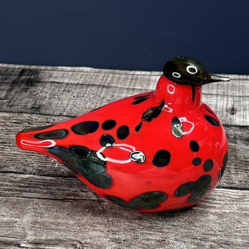 Oiva Toikka Firebird Art glass Design Birds by Toikka Iittala Finland - Thumbnail 5