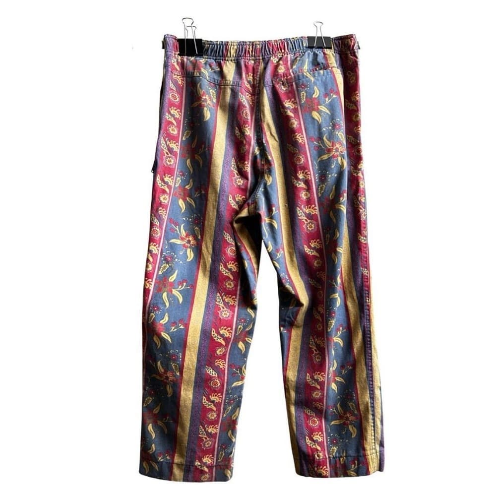 Stüssy Fleur Stripe Beach Pants || Size Small - Thumbnail 3