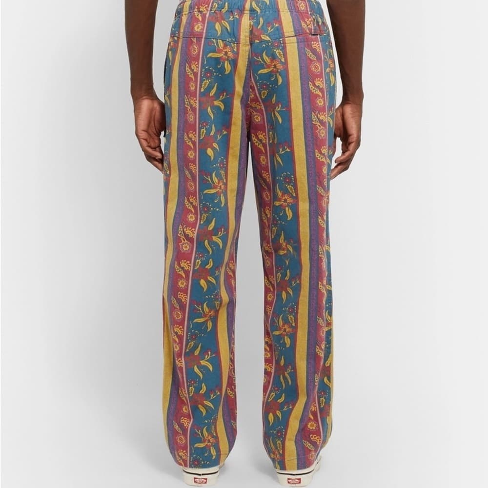 Stüssy Fleur Stripe Beach Pants || Size Small - Thumbnail 10